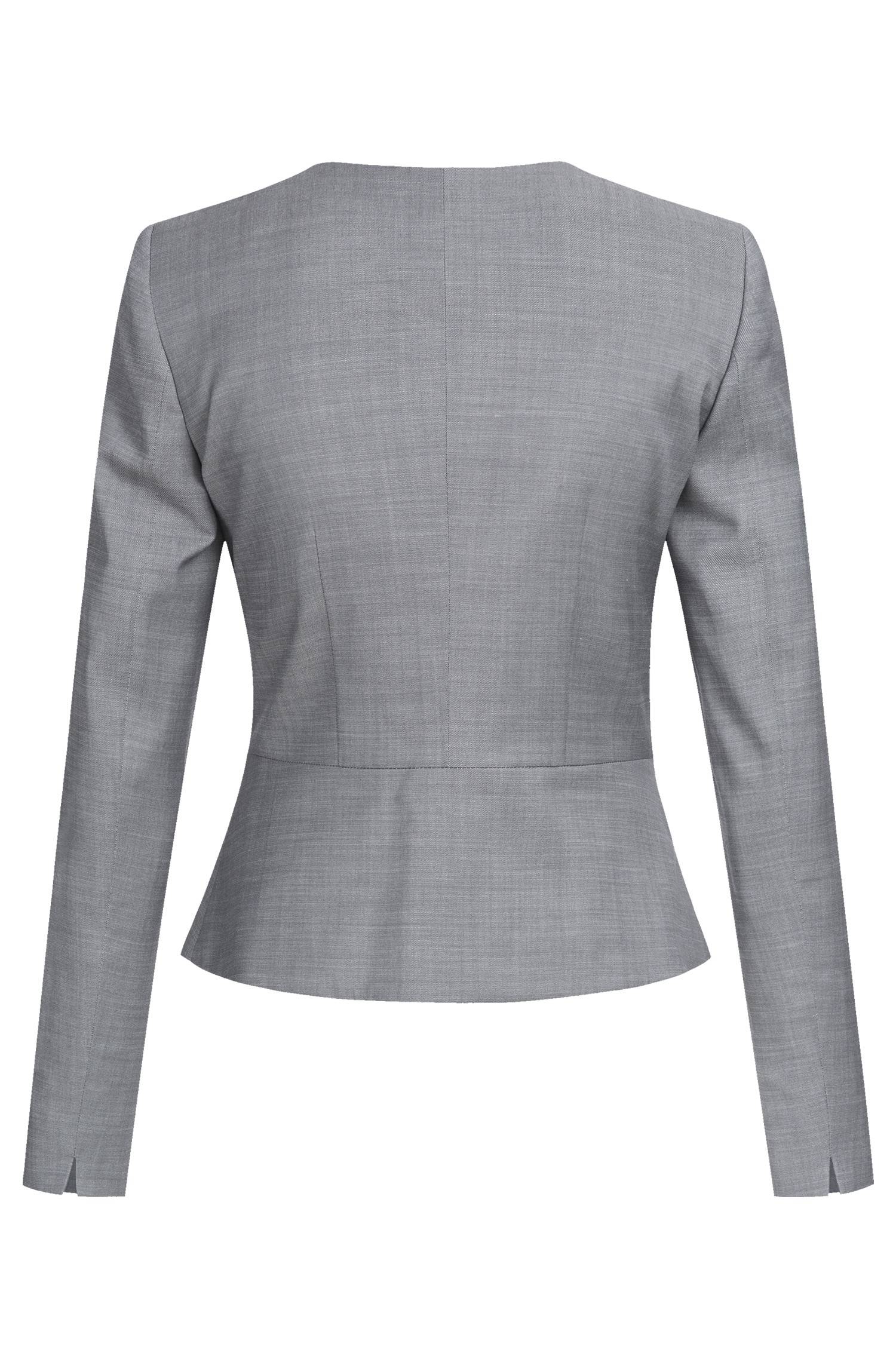 Denk vooruit kwaad middag Dames korte blazer MODERN 37.5 slim fit - Kleur: Grijs | Maat: 38