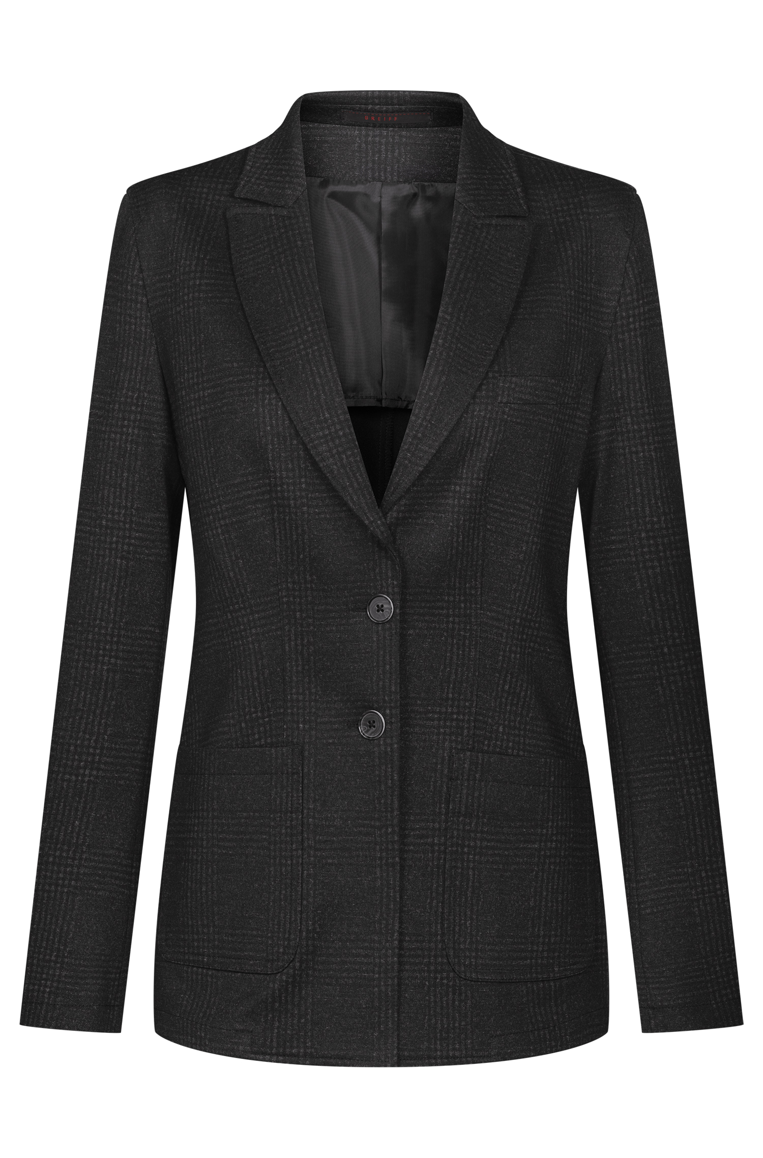 Ladies jersey long blazer Glencheck CASUAL regular fit