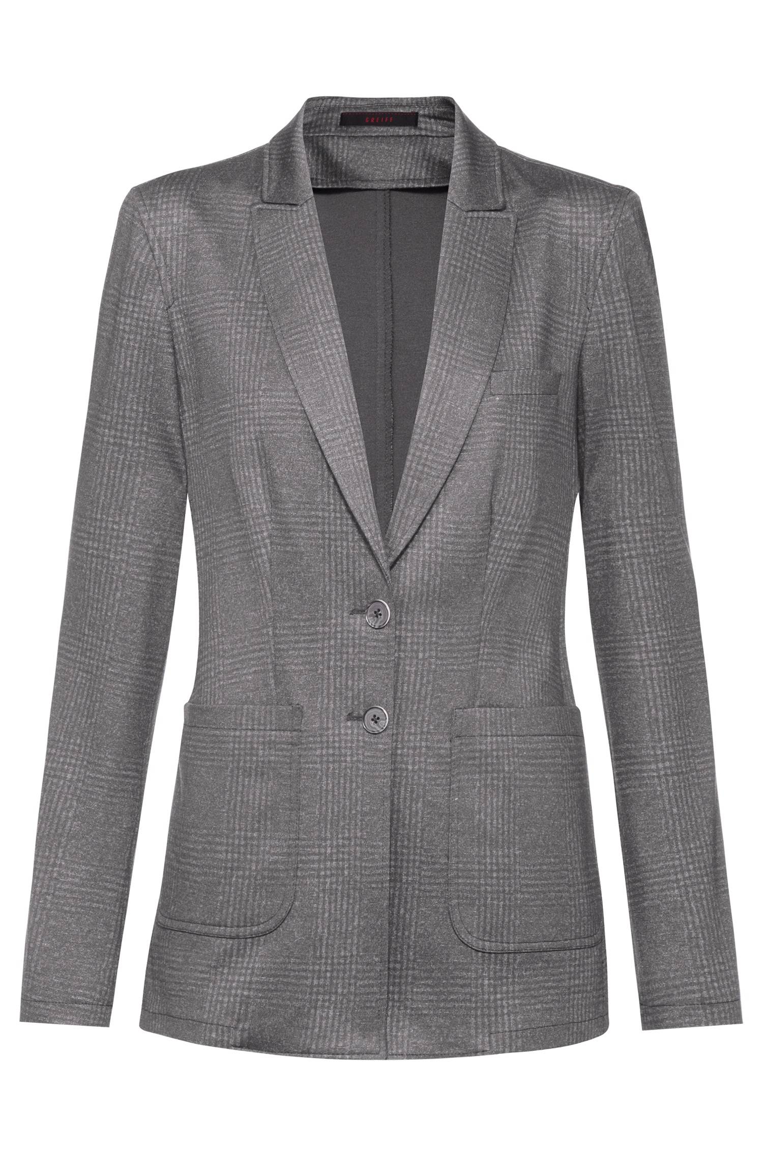 Blazer long en jersey femme Glencheck CASUAL regular fit