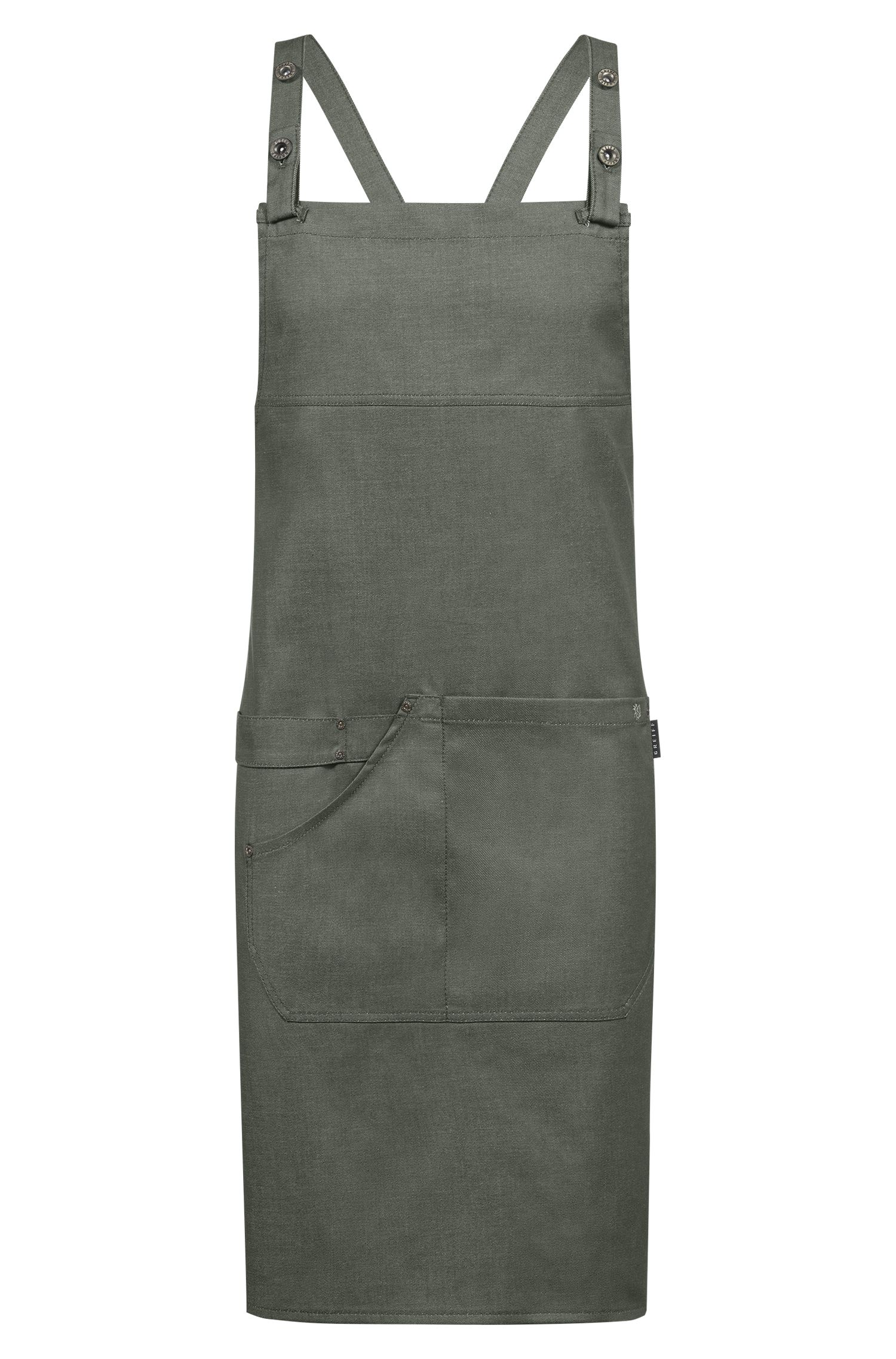 Zástěra s laclem 77x85 cm denim