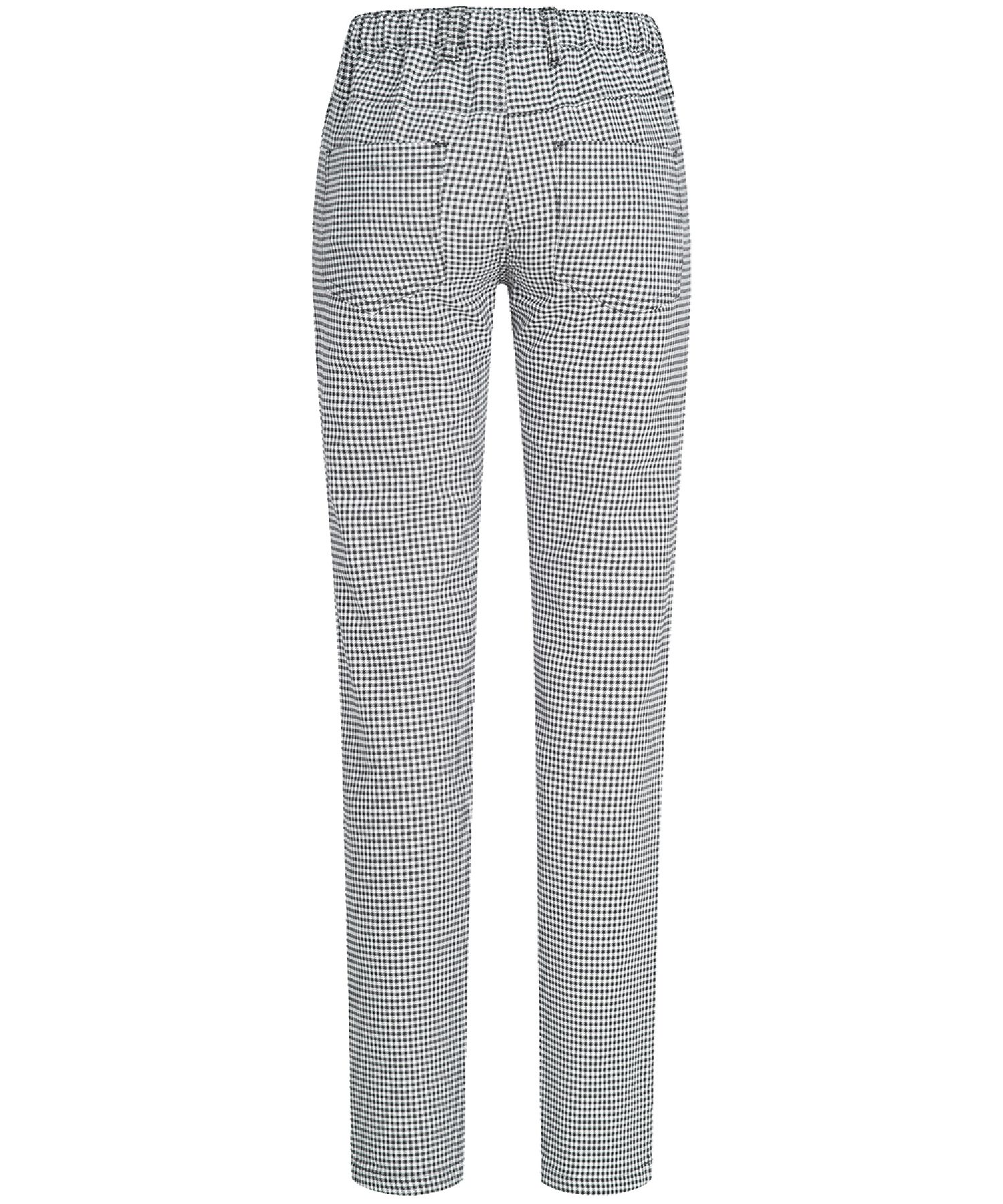 Ladies trousers check pattern 5-pocekt cut regular fit