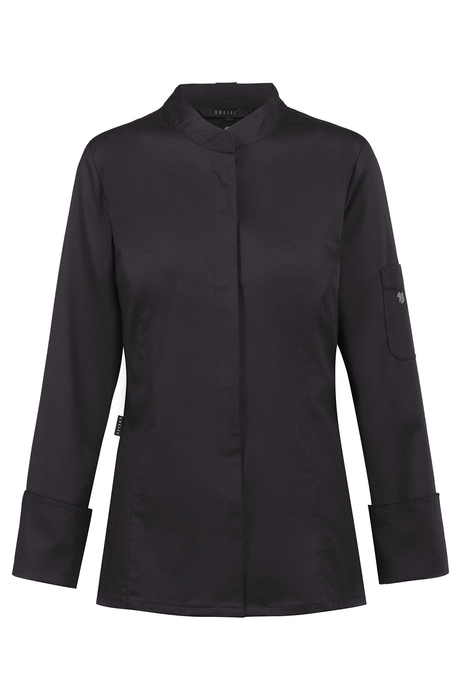 Damen Kochjacke mit verdeckten Druckknöpfen Regular Fit