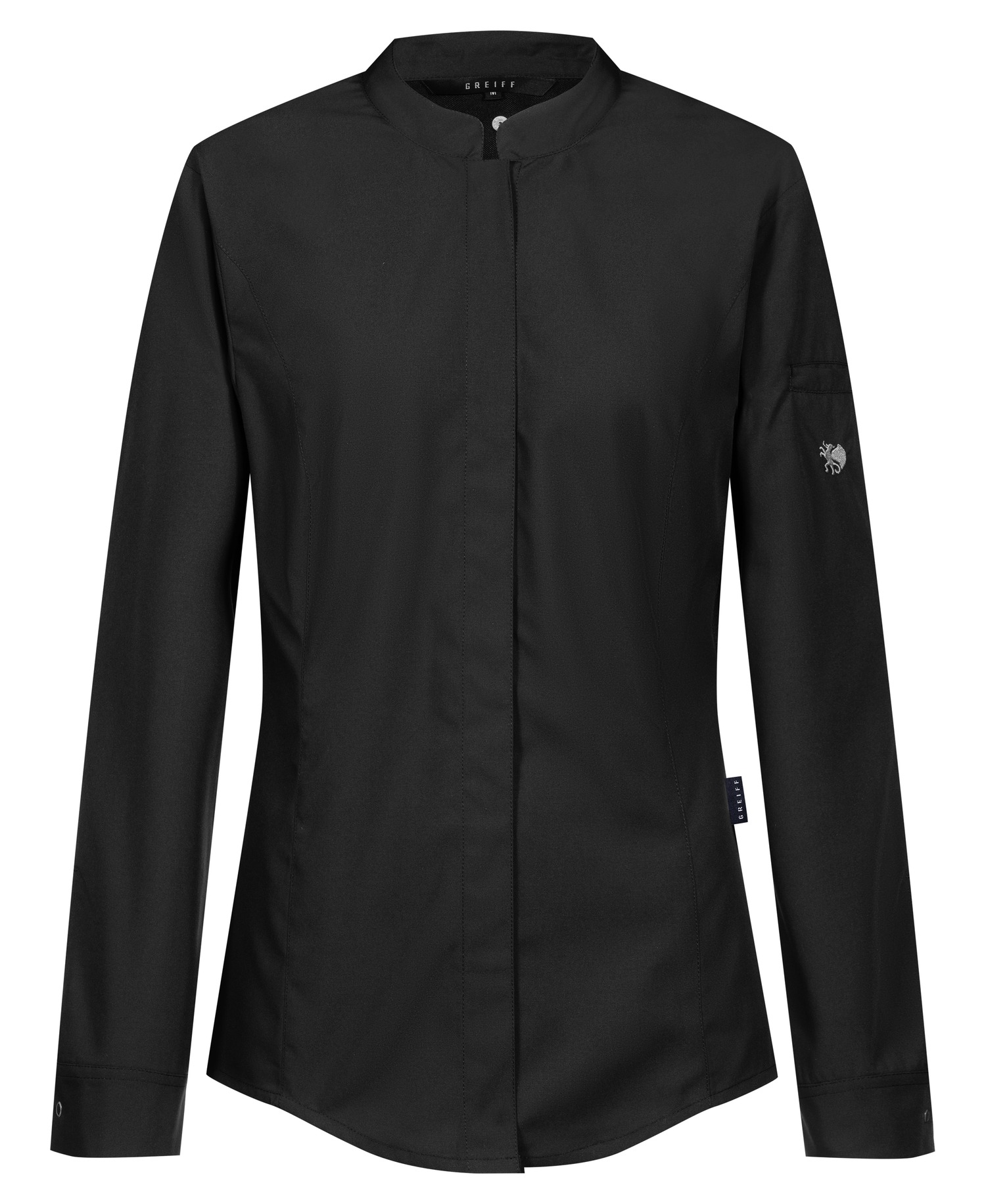 Chemise de cuisine femme avec empiècements en jersey regular fit