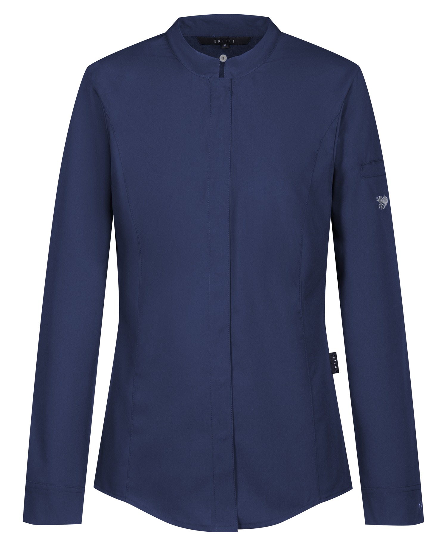 Chemise de cuisine femme avec empiècements en jersey regular fit