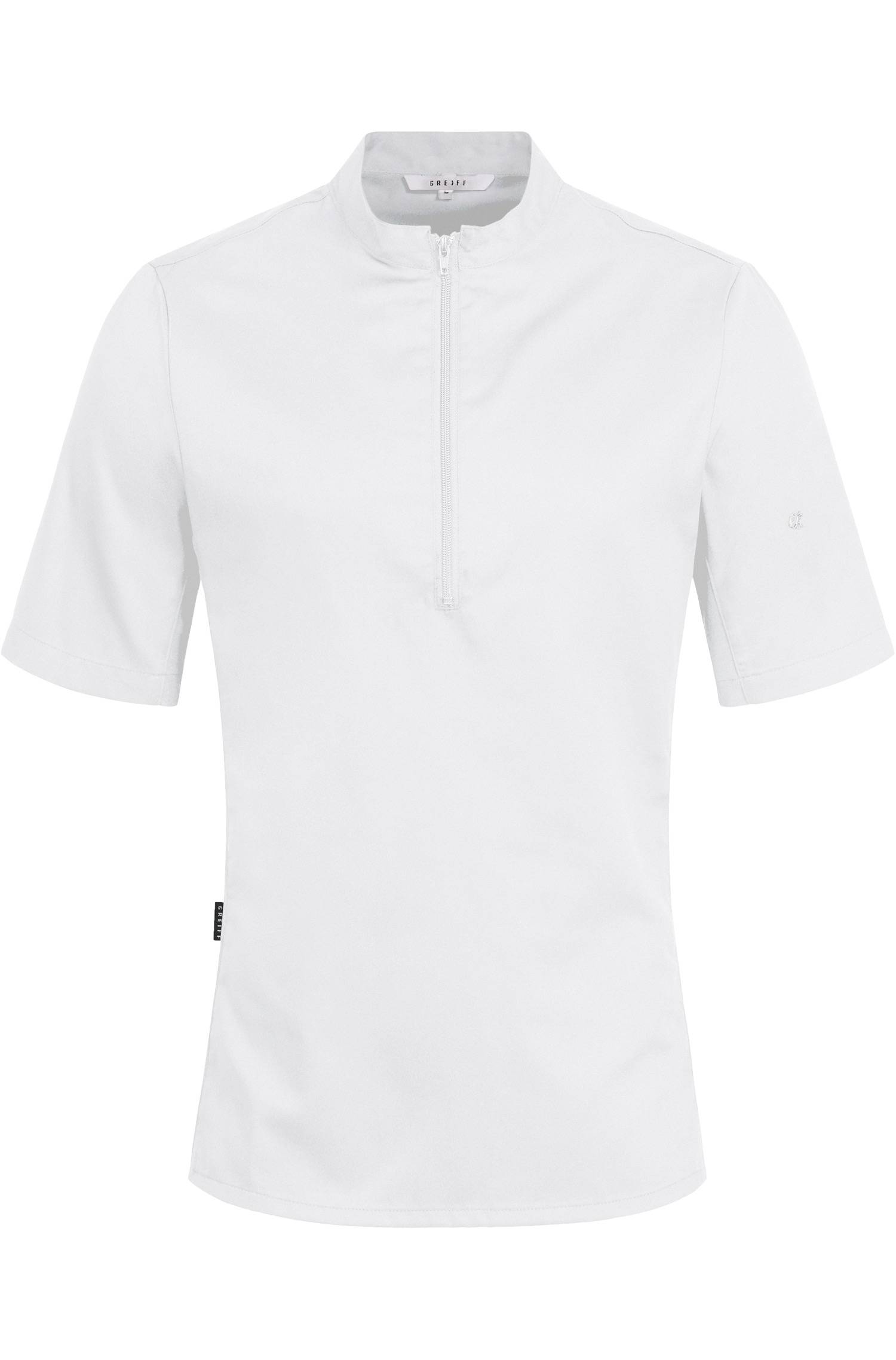 Heren kokshemd met jersey inzet slim fit