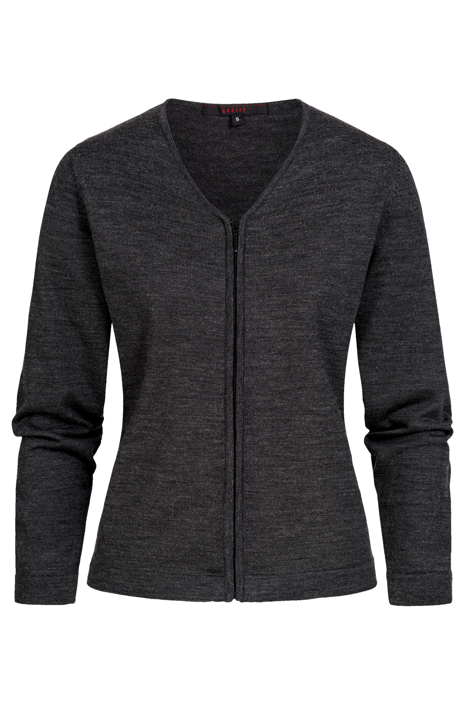 Ladies cardigan zip fastening regular fit