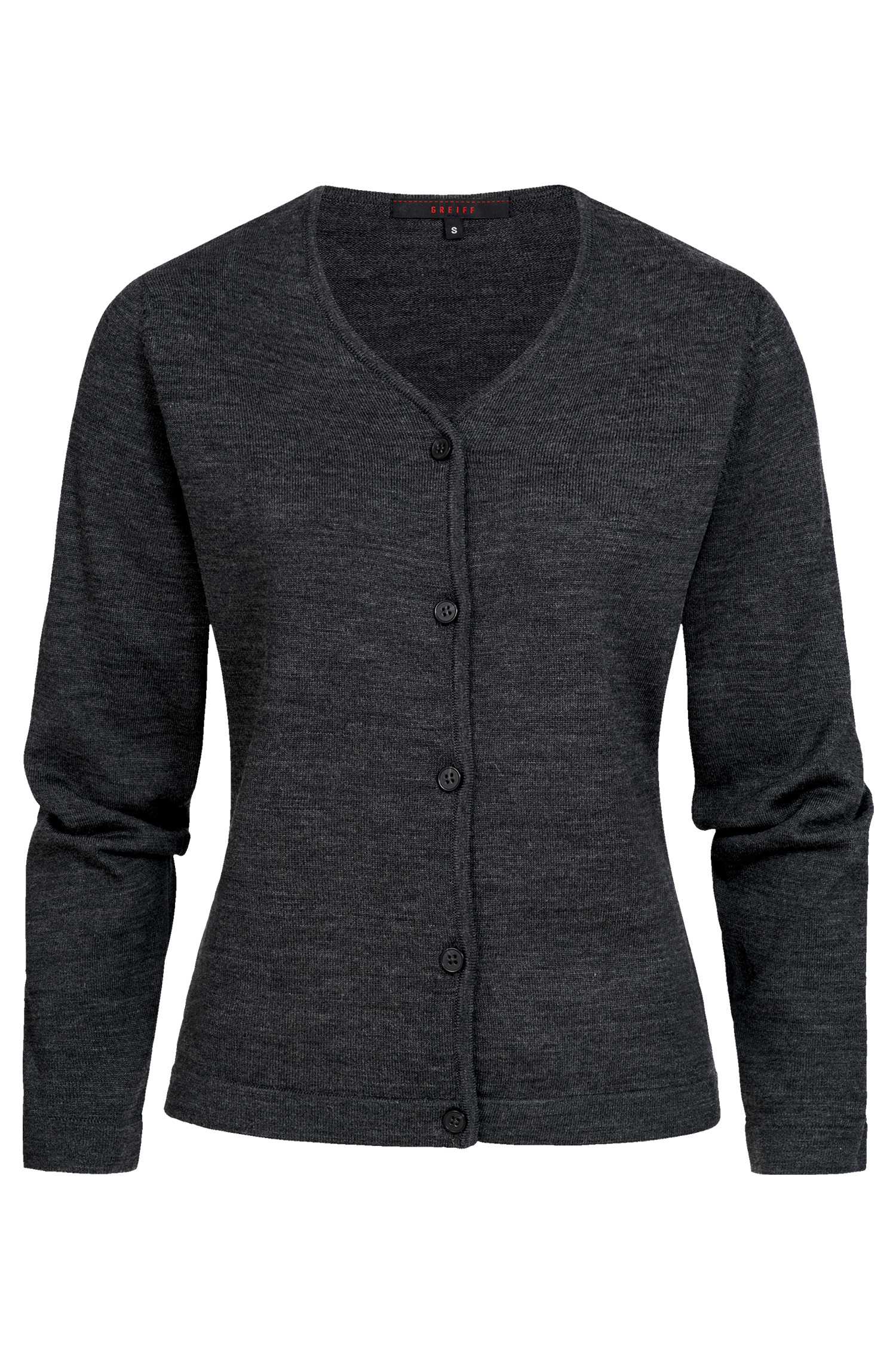 Ladies cardigan button placket regular fit