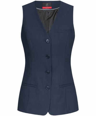 Ladies waistcoat 4-button PREMIUM comfort fit