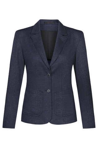 Damen Jerseyblazer Glencheck CASUAL Regular Fit