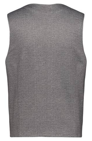 Men's jersey waistcoat glencheck regular fit