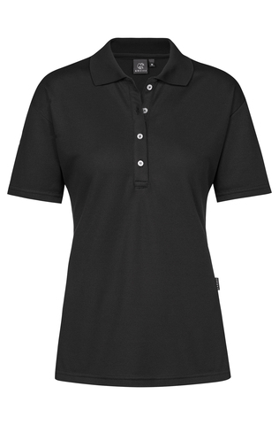 Ladies polo shirt with TENCEL™ Lyocell fibres
