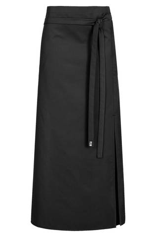 Bistro apron with walking slit