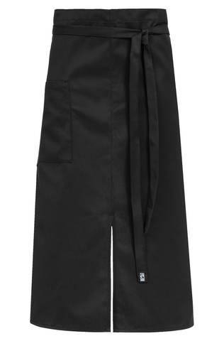 Bistro apron with middle slit
