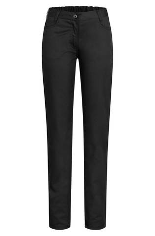 Ladies trousers with elastic waistband regular fit