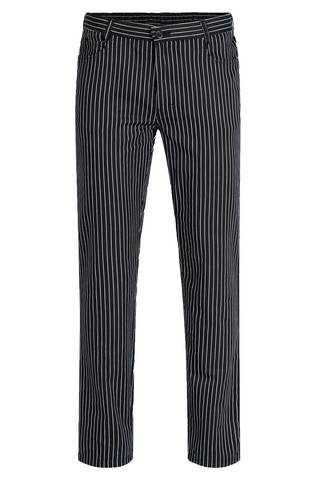 Men's trousers striped with elastic waistband regular fit