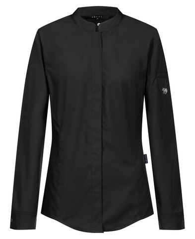 Chemise de cuisine femme avec empiècements en jersey regular fit