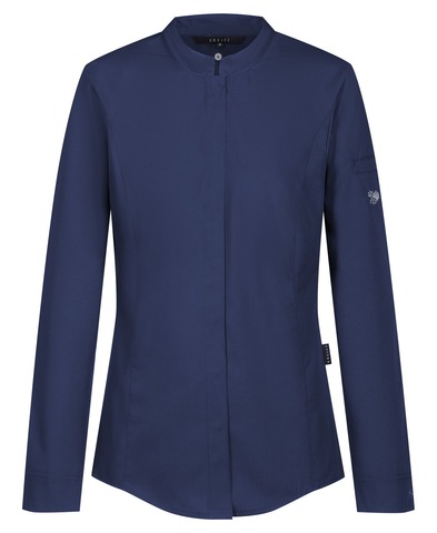 Chemise de cuisine femme avec empiècements en jersey regular fit