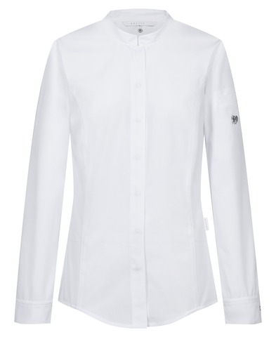 Damen Kochhemd mit Jerseyeinsätzen Regular Fit 
