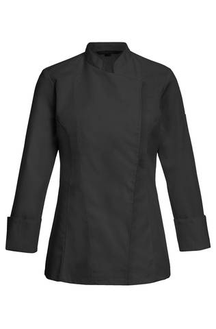Ladies chef jacket with concealed press stud placket regular fit