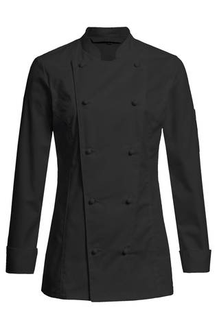 Ladies chef jacket with double-breasted buttoning regular fit