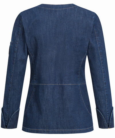 Damen-Kochjacke asymmetrisch Regular Fit