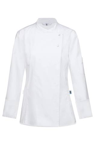 Ladies chef jacket with jersey back regular fit