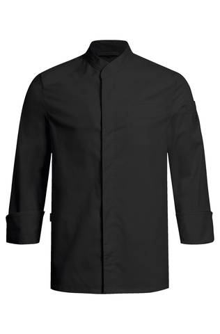 Men's chef jacket single row - with concealed button placket regular fit