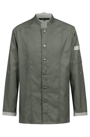 Veste de cuisine homme style motard et denim regular fit