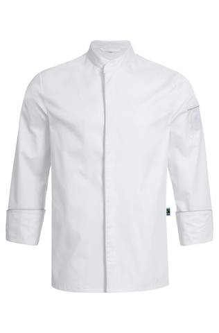 Men's chef jacket with concealed press buttons regular fit