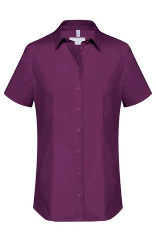 Ladies blouse with short sleeves BASIC regular fit