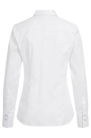 Damen Bluse Kentkragen PREMIUM mit Kontrastfutter Regular Fit