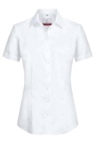 Ladies blouse with short sleeves PREMIUM regular fit
