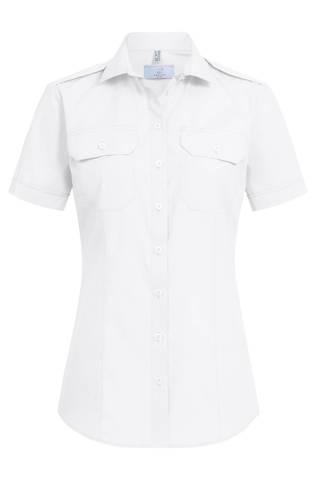 Ladies pilot blouse with short sleeves SIMPLE regular fit