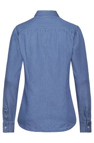 Ladies blouse light blue denim CASUAL regular fit