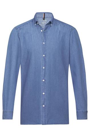 Chemise homme bleu clair CASUAL regular fit