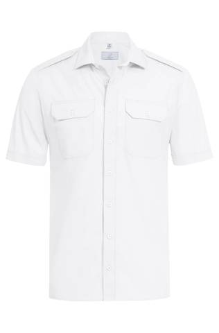 Men's pilot shirt with short sleeves SIMPLE regular fit