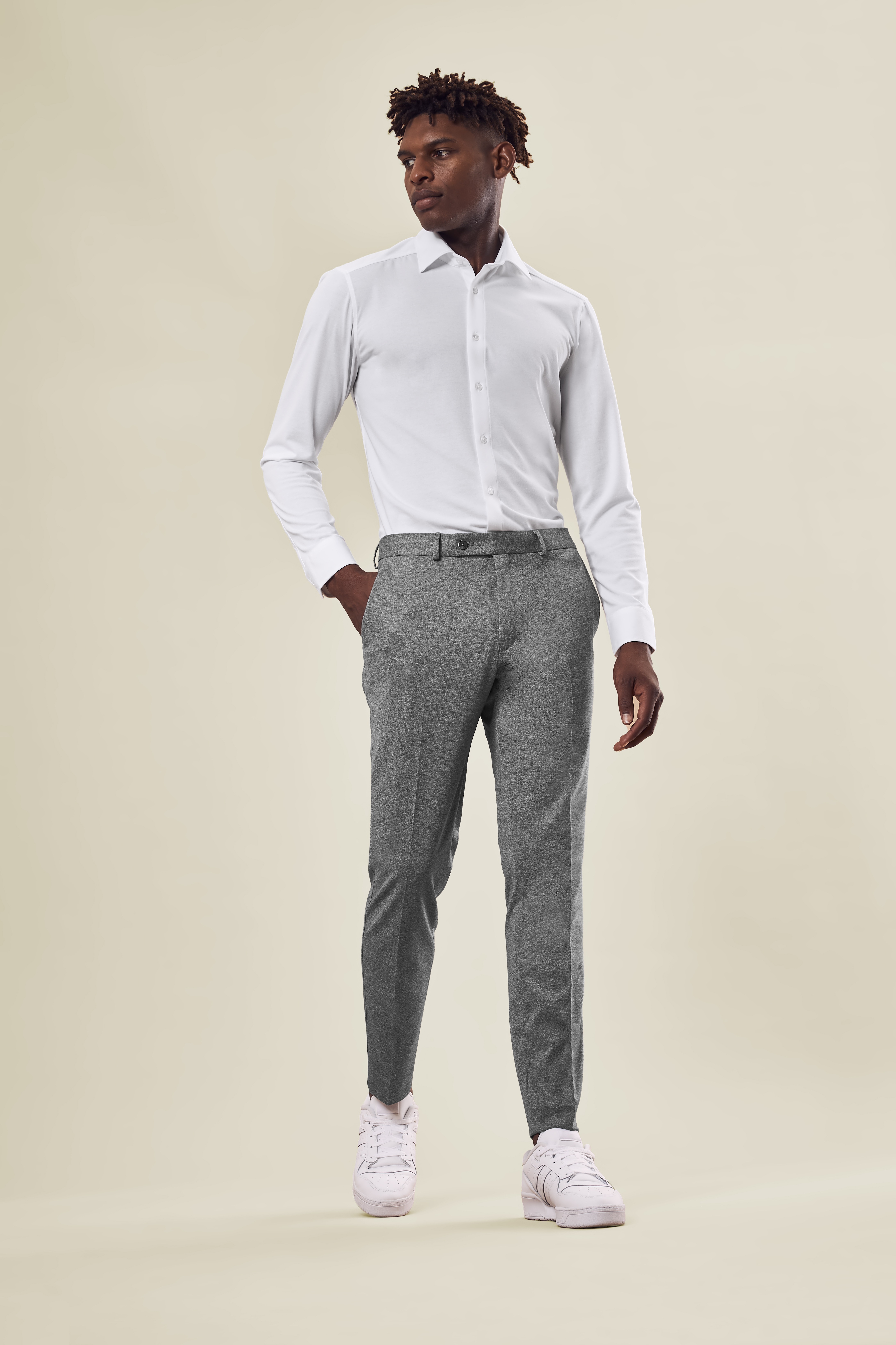 Heren jersey pantalon CASUAL regular fit