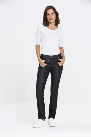 Dames jeans CASUAL black denim regular fit