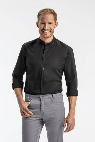 Men's stand-up collar shirt BASIC regular fit