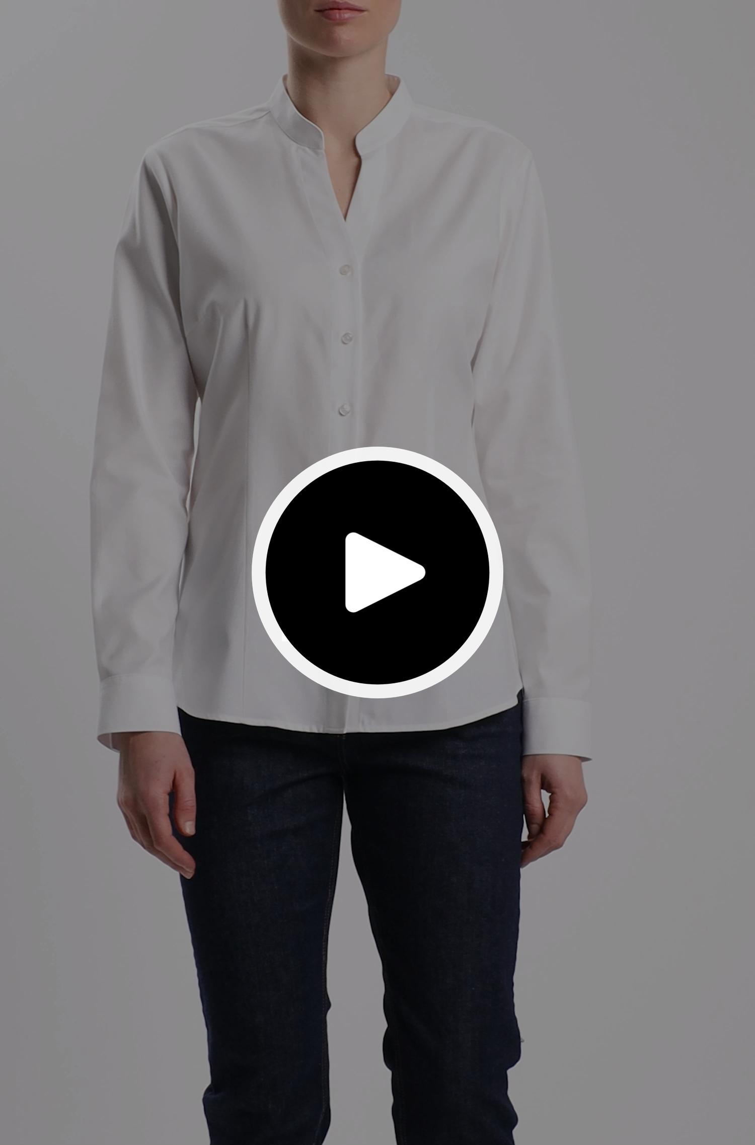 Damen Stehkragenbluse LANDHAUS Regular Fit